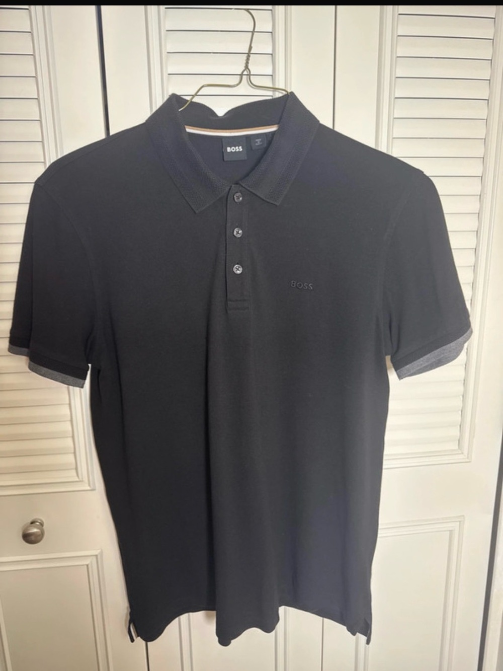 BOSS Black Men’s Polo with Contrast Trim